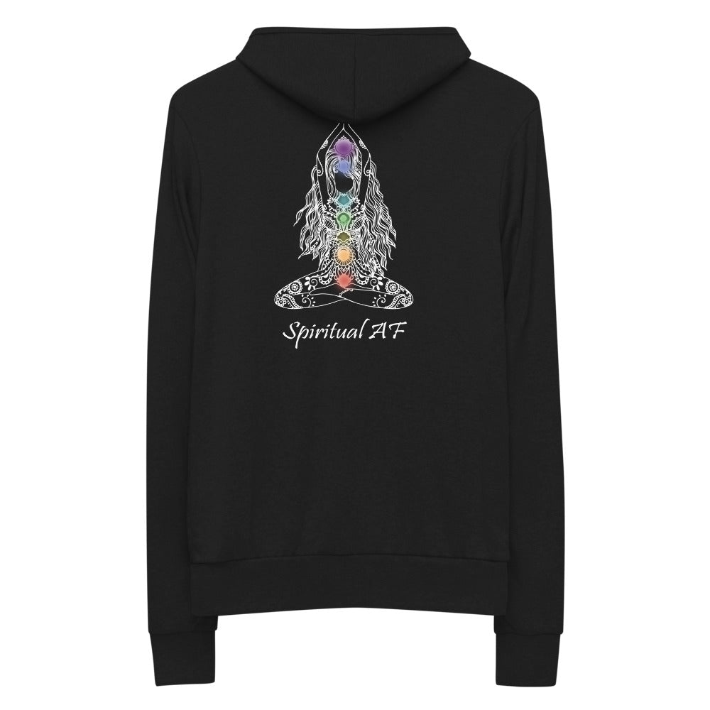 Spiritual AF Unisex zip hoodie - The Perfect Lemonade